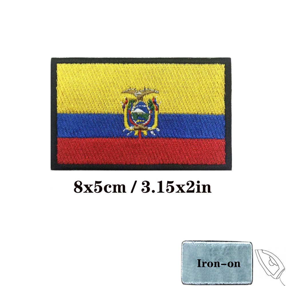 1PC Ecuadorian flag Ecuador Pa - đánh giá và giá Velcro Sew On