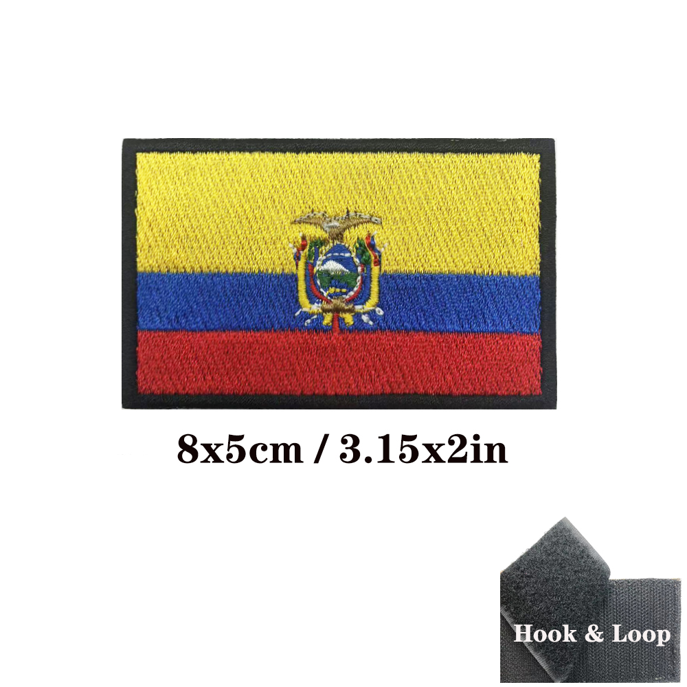 1PC Ecuadorian flag Ecuador Pa - đánh giá và giá Velcro Sew On
