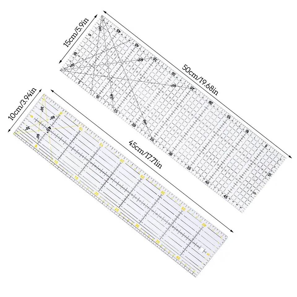 Fenrry Multisize Acrylic Patch - đánh giá và giá Sewing Gauge Ruler