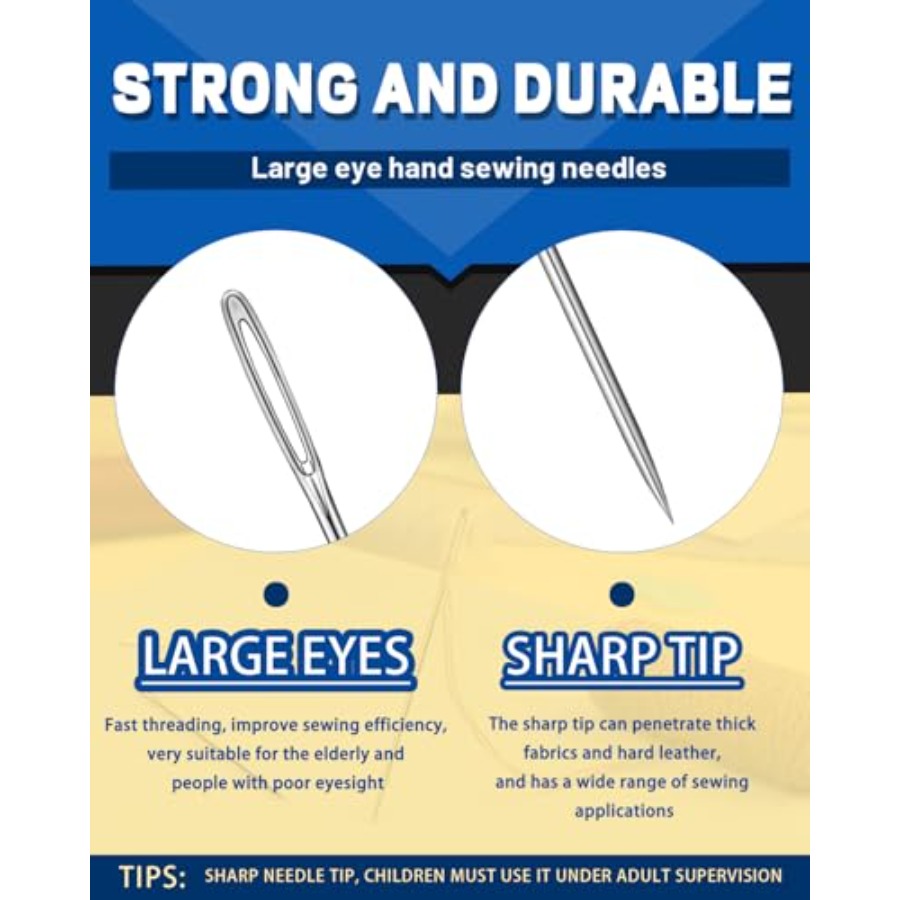 Large Eye Sewing Needles, 7 Si - đánh giá và giá Sewing Repair